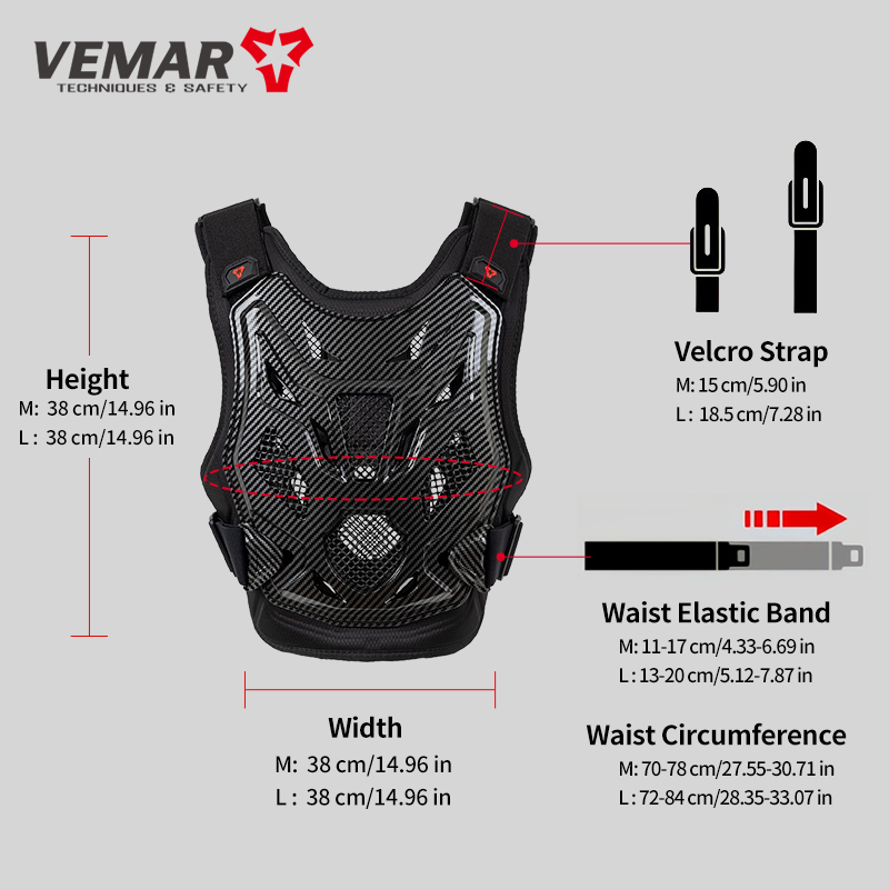 VEMAR Youth Motorcycle Chest P - Chest Protector Armor ulasan dan harga