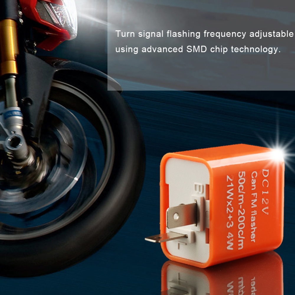 DV 12V LED Flasher Adjustable  - Motorcycle Gear Indicator ulasan dan harga