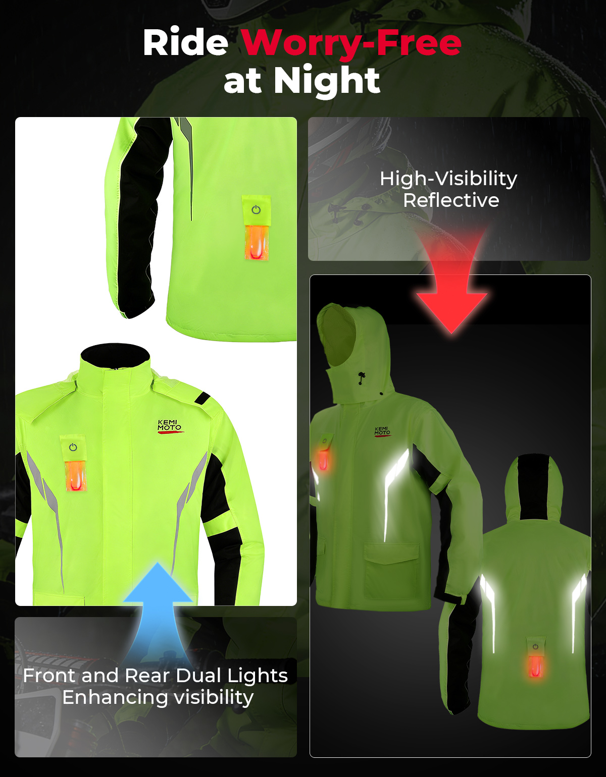 KEMIMOTO Unisex Waterproof Rai - Motorcycle Gear Cycle ulasan dan harga